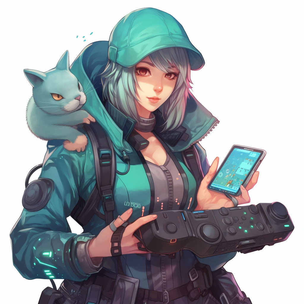 Aqua detective with keyboard and mouse