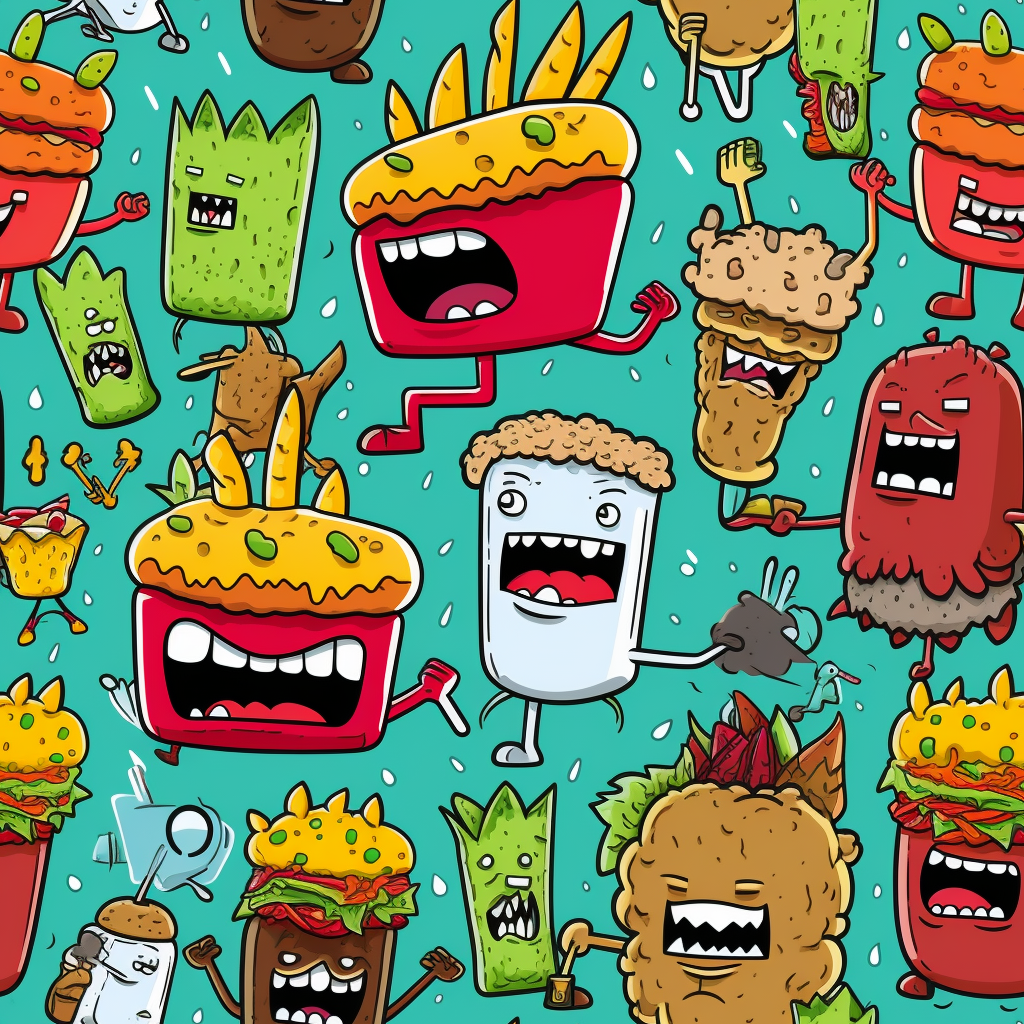 Aqua Teen Hunger Force characters battling in high definition