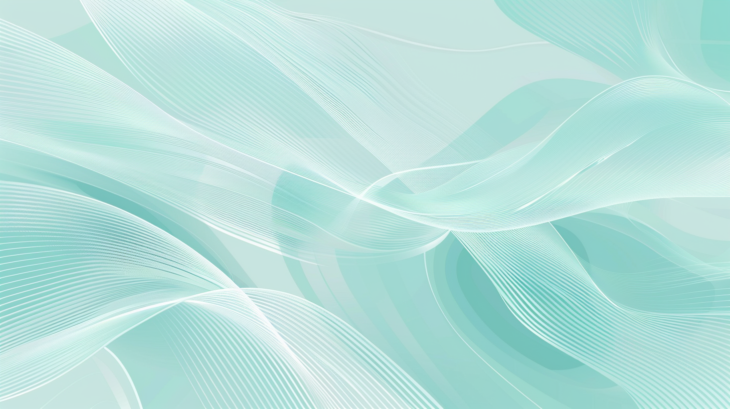 Aqua Green Wavy Lines Pattern