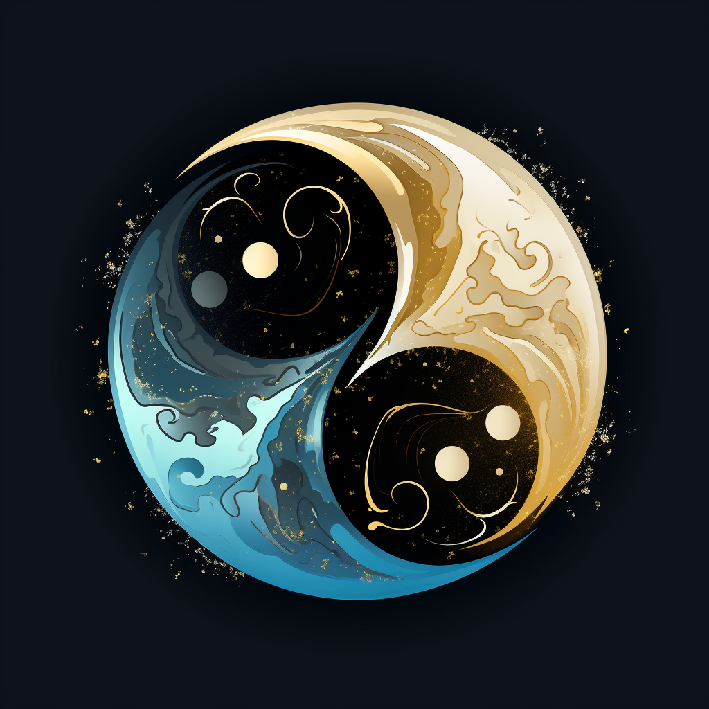 Minimalist Aquarius Astrology Zodiac Image