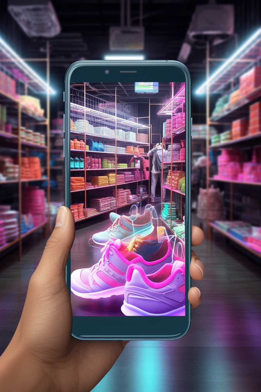 Shoe store in augmented reality