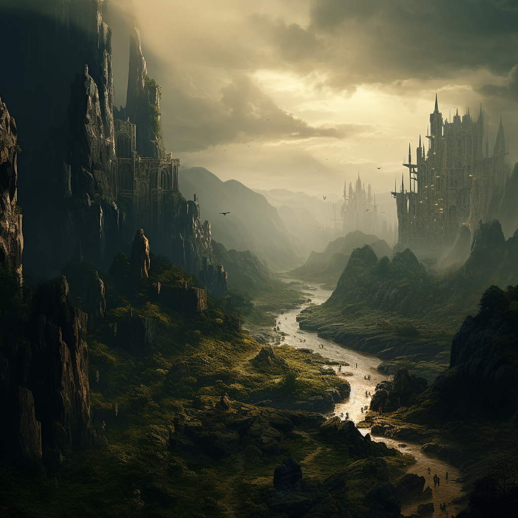 Beautiful matte painting of Arabel, inspired by DND