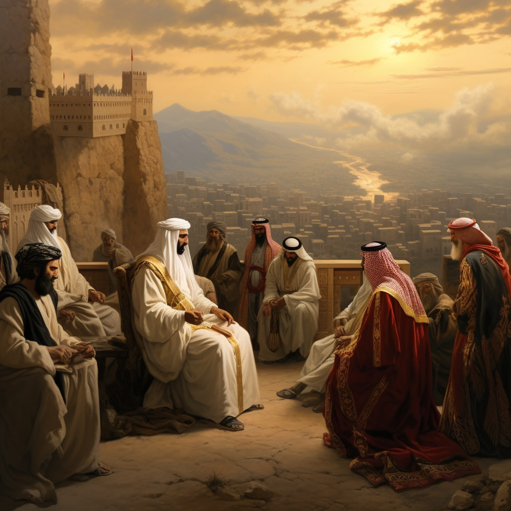 Arabic summits meeting in castle