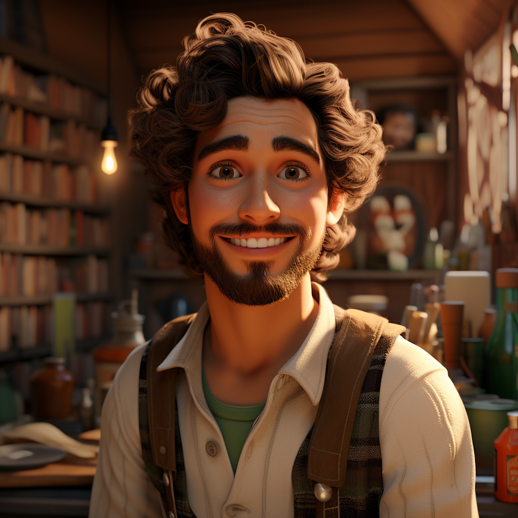 Arabic male cartoon character