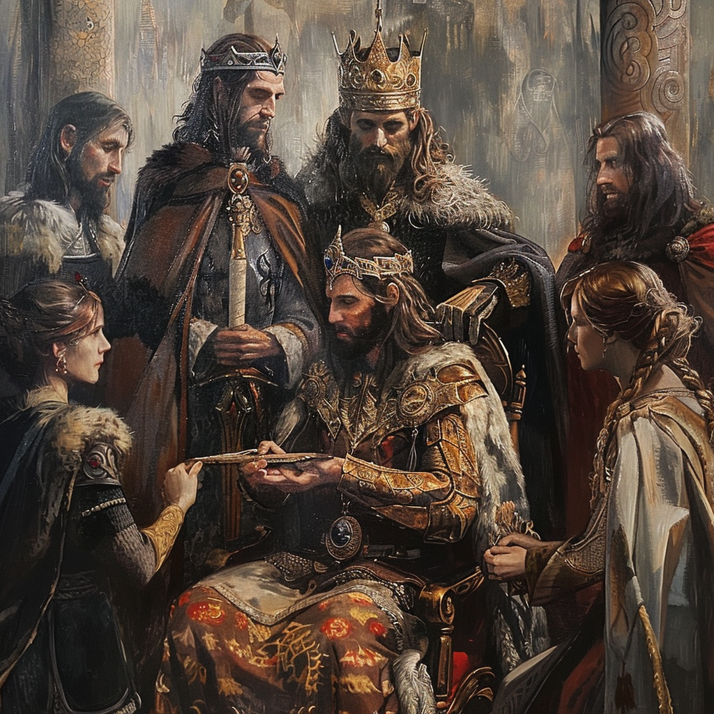 Aragorn's coronation ceremony image