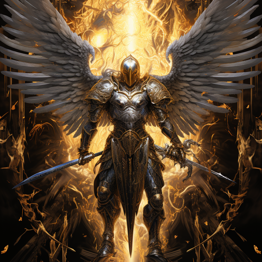 Archangel Michael in Glorious Armor