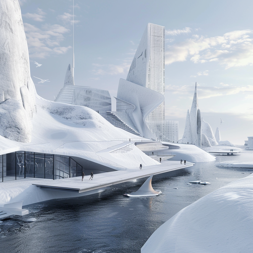 Arctic Modern City Future Architecture