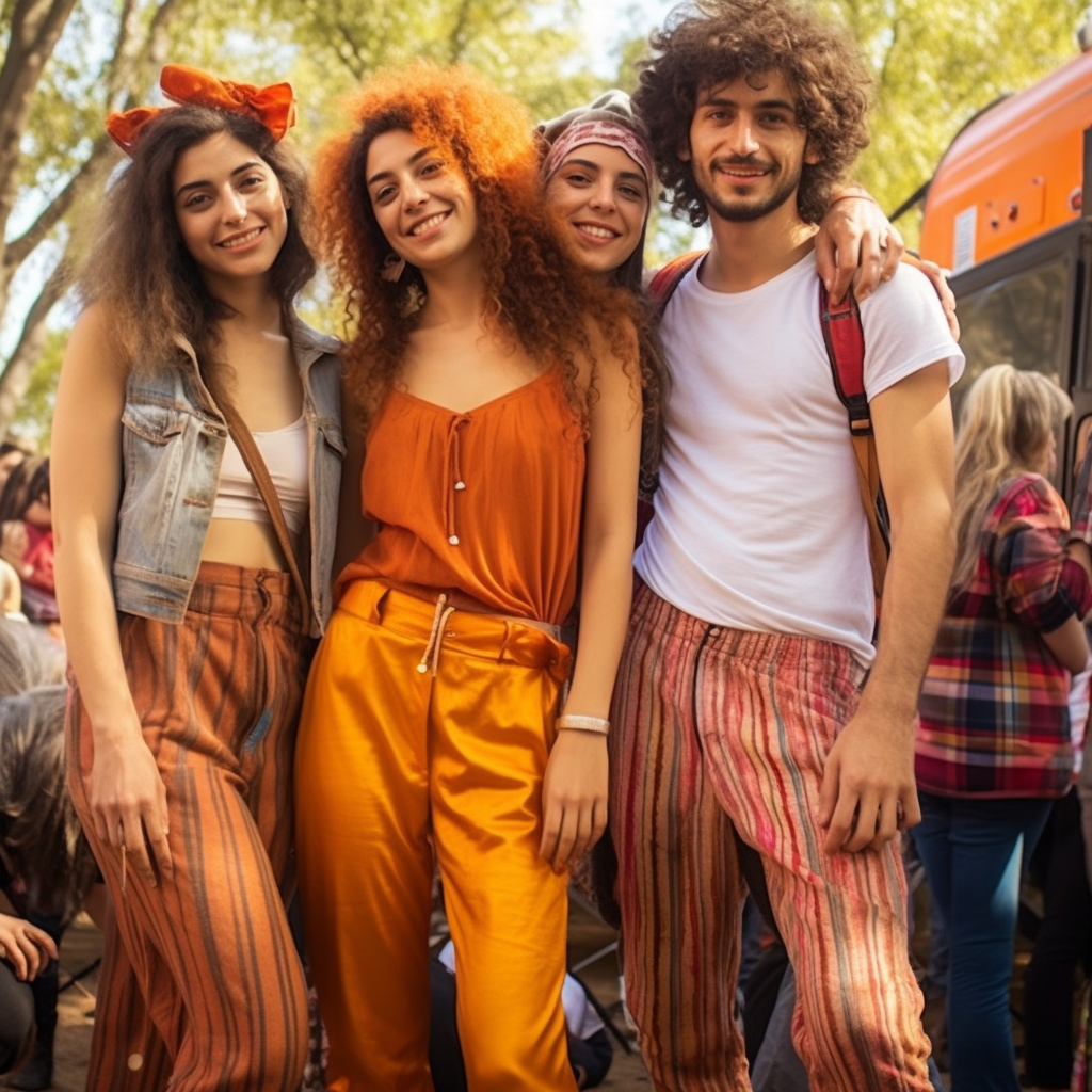 Argentinians enjoying music festival