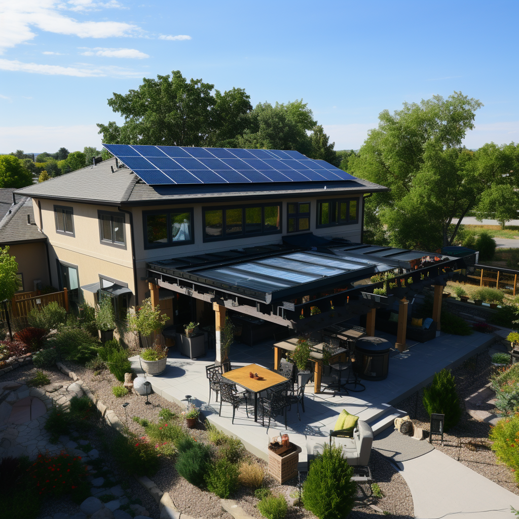 Modern Solar Gazebo at Boise Idaho Party