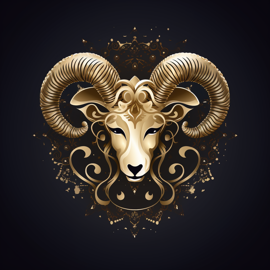 Aries symbol representing love and relationships