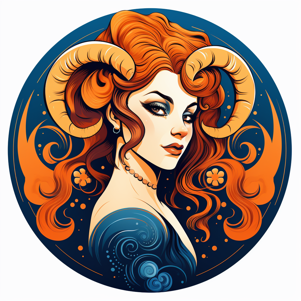 Traditional Aries Zodiac Tattoo Design