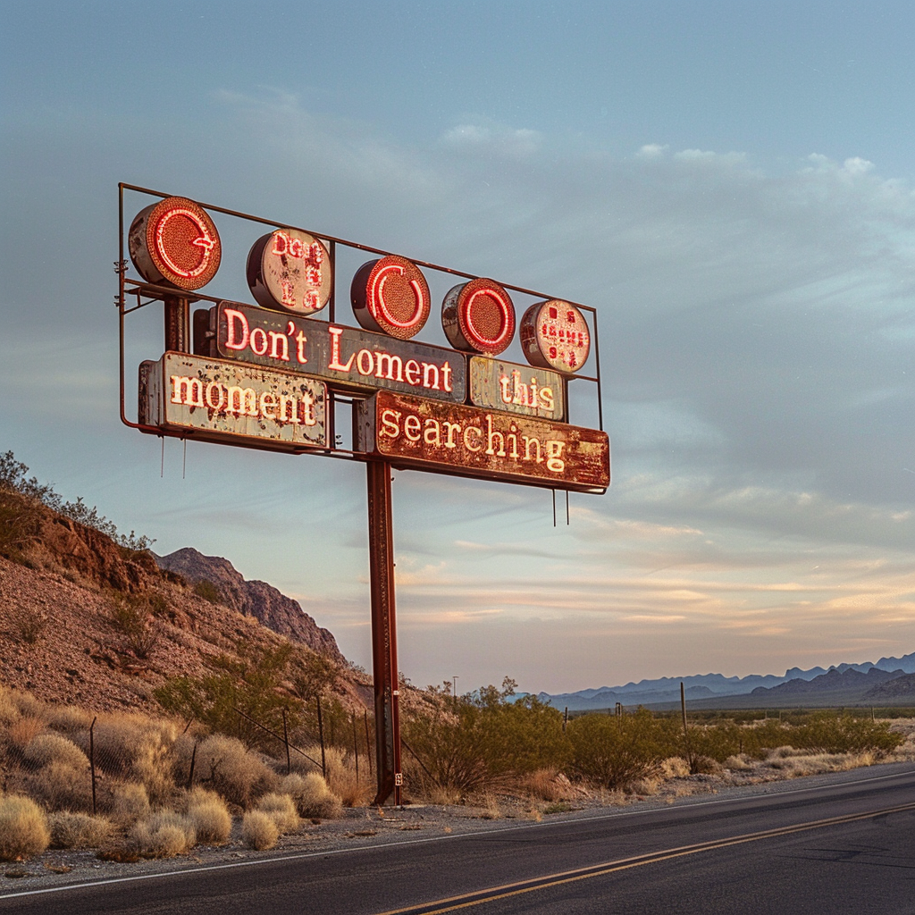 Arizona sign Wes Anderson colors