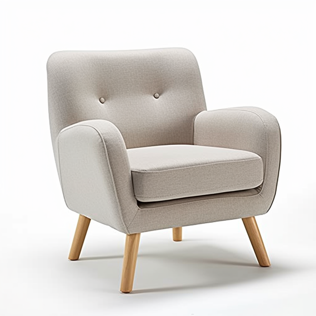 Beige Arm Accent Chair