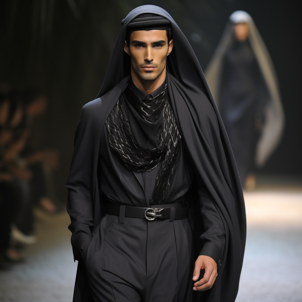 Fashionable Armani Saudi Traditional Outfit