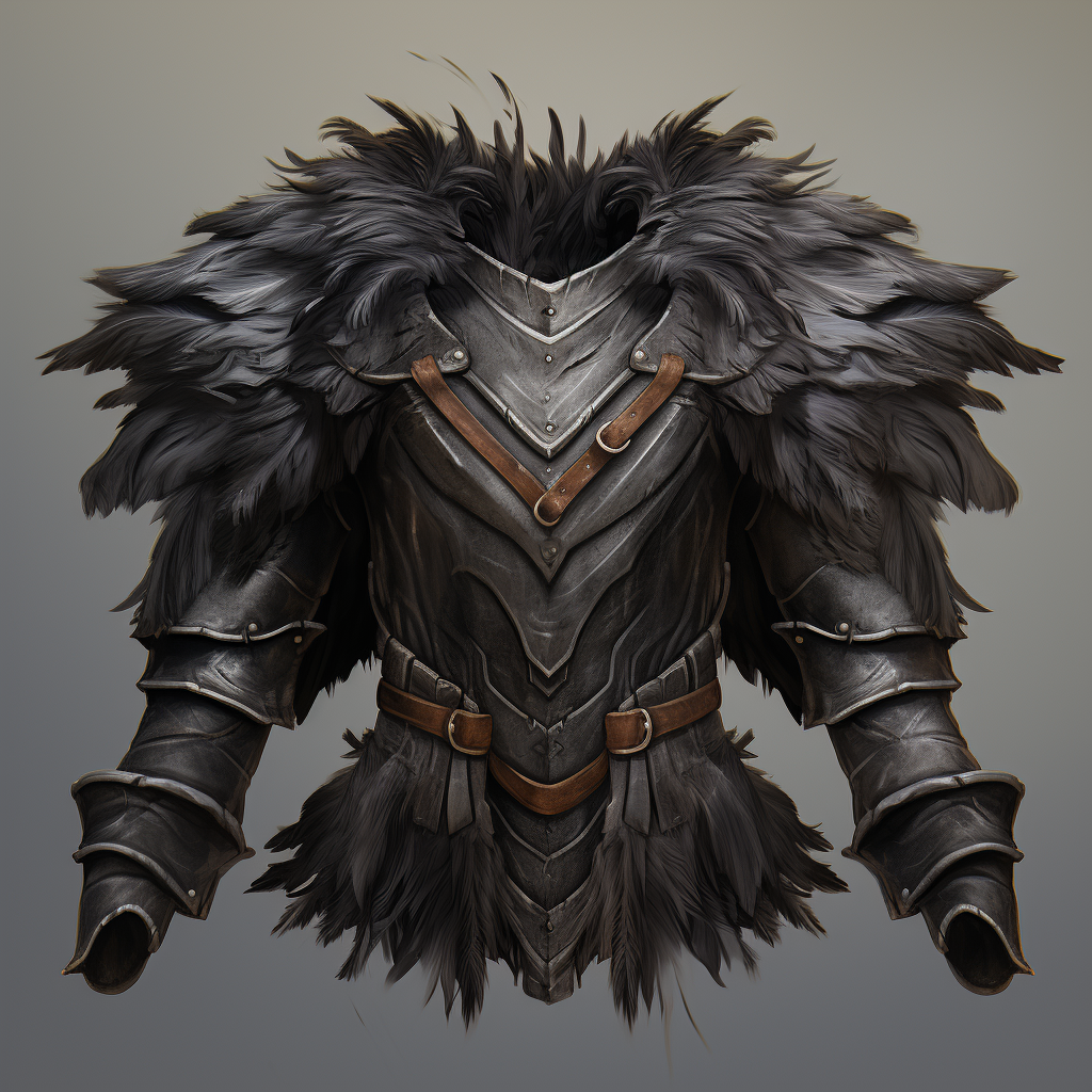 Armor made of hide and fur