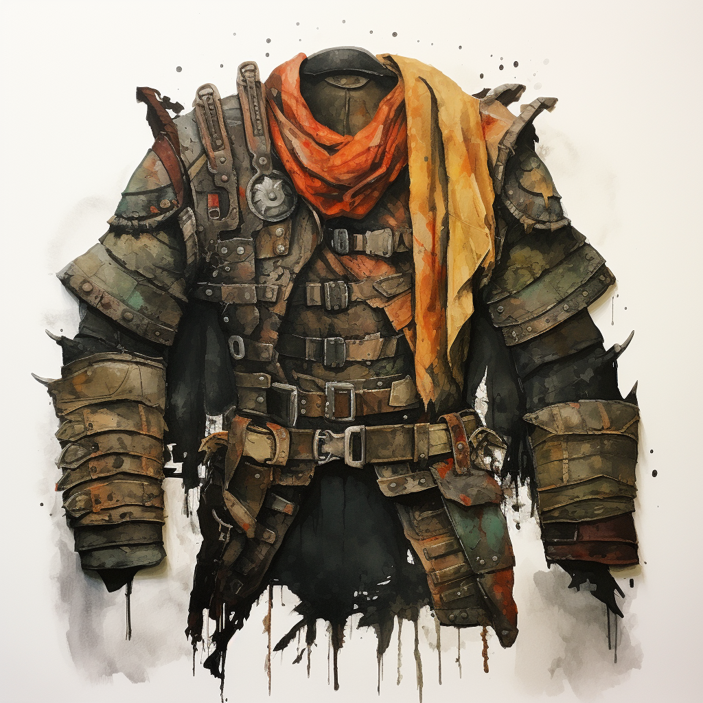 Armor jacket made from rags and cloth