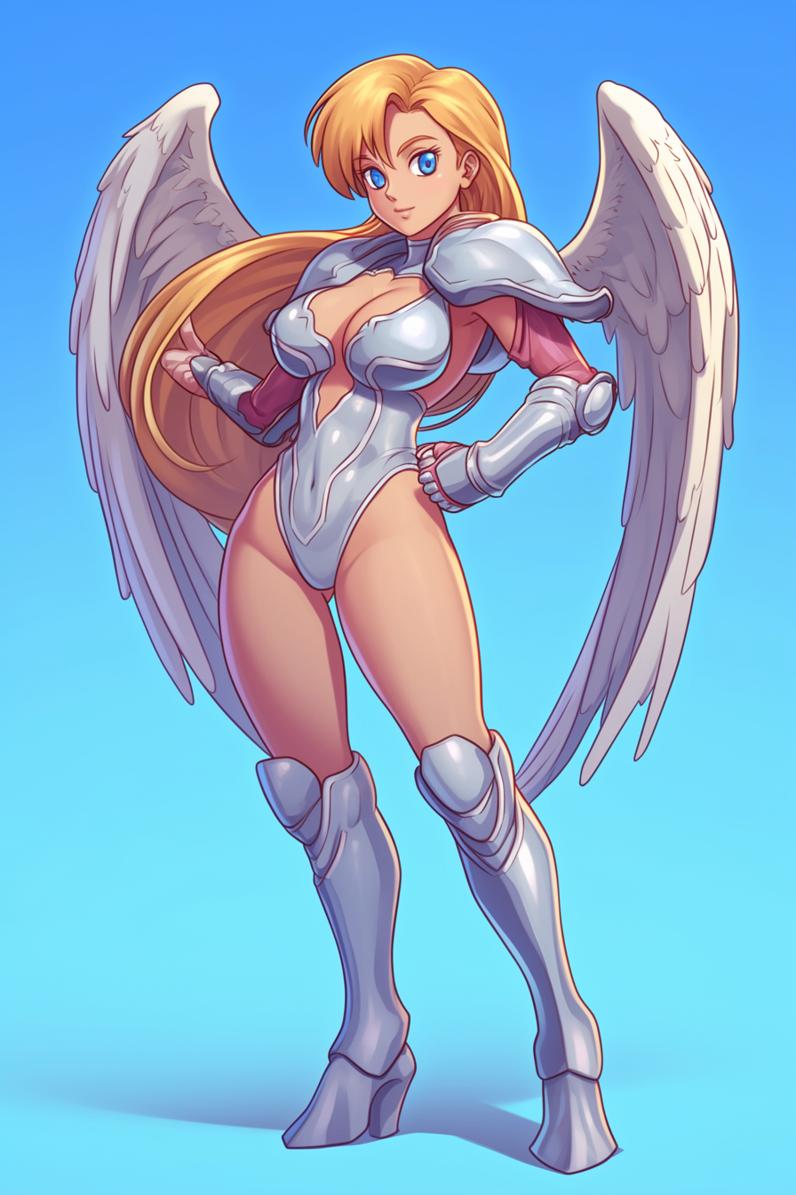 Armored Angel Girl Pin-Up