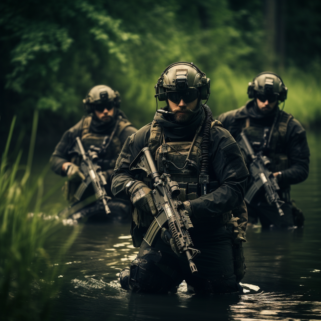 Army Green Berets in action