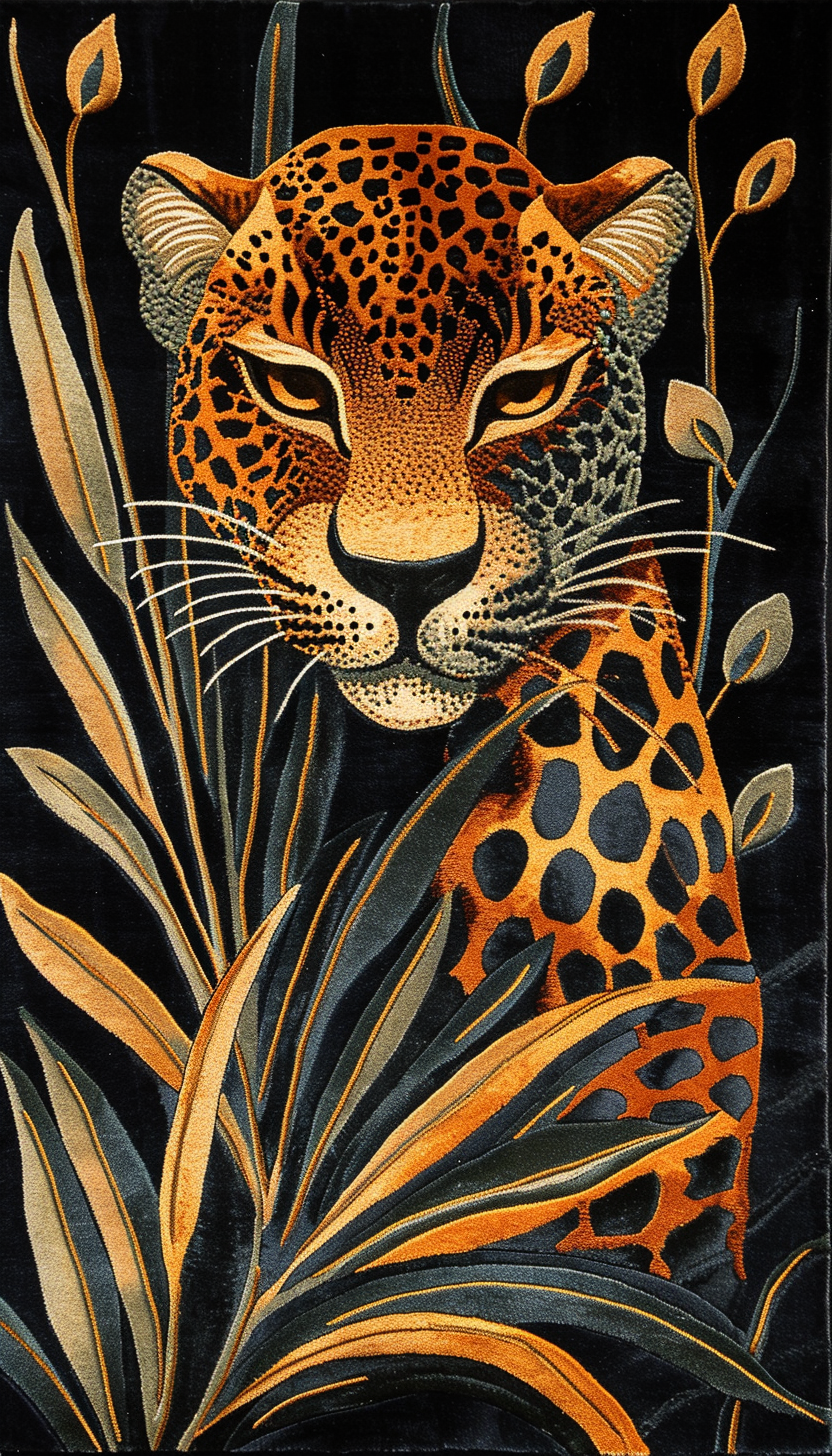 Art Deco Panther Leopard Print