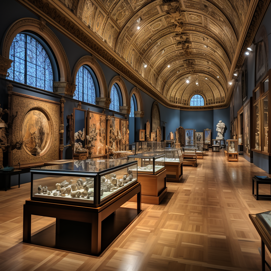 Interior of Art Institute Chicago Museum