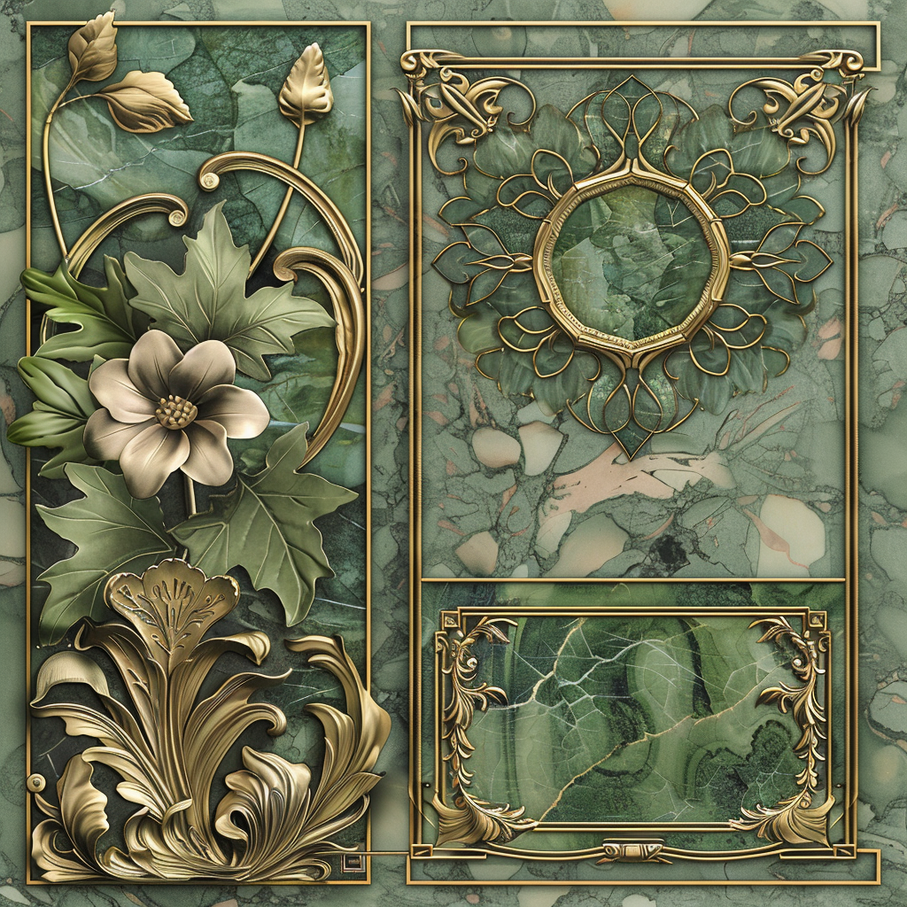 Beautiful Art Nouveau Decoration Patterns