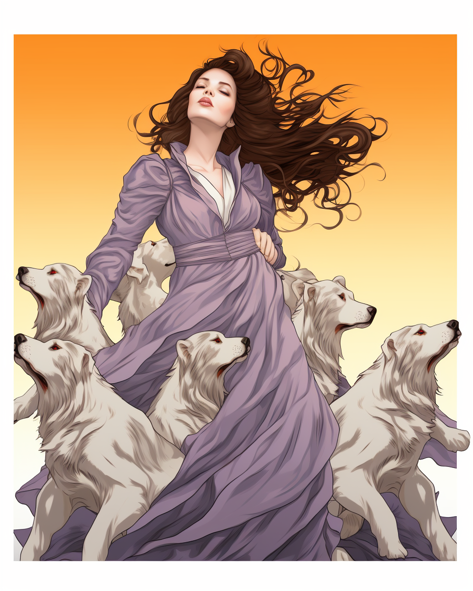 Art Nouveau Kate Bush Hounds of Love