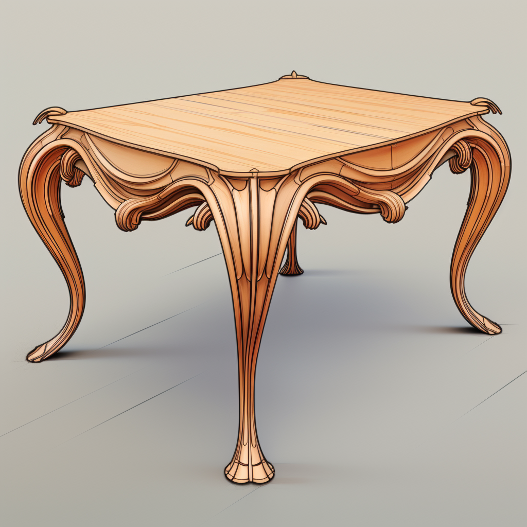 Art Nouveau Table with CNC Router