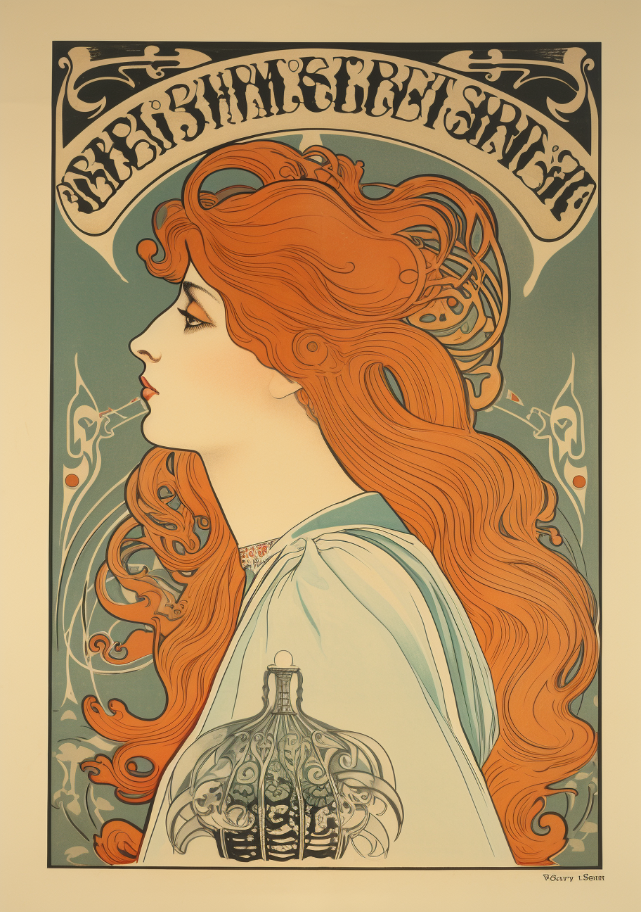 Art Nouveau Belgian Russian Illustration