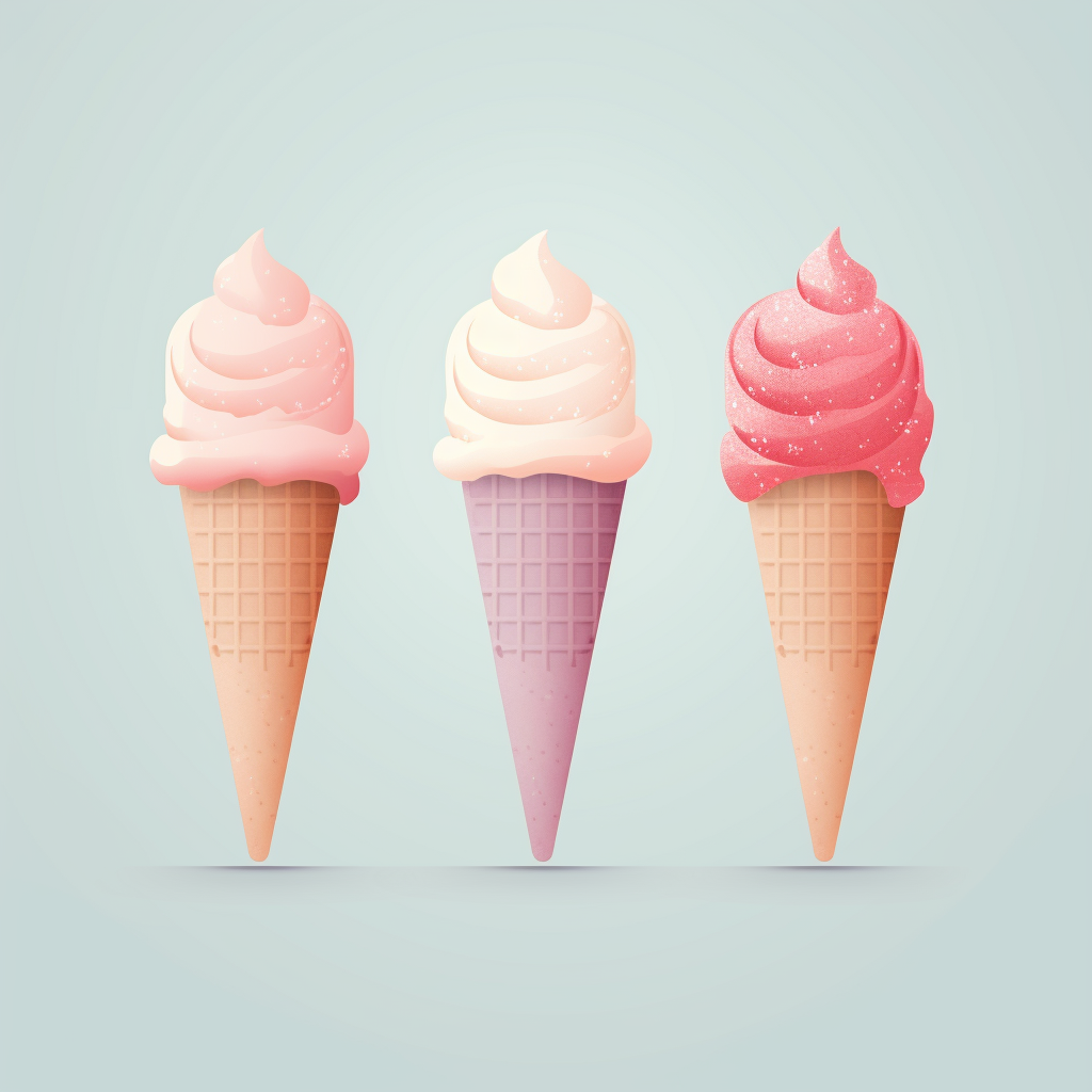 Minimalistic and Modern Artisan Ice Cream Label