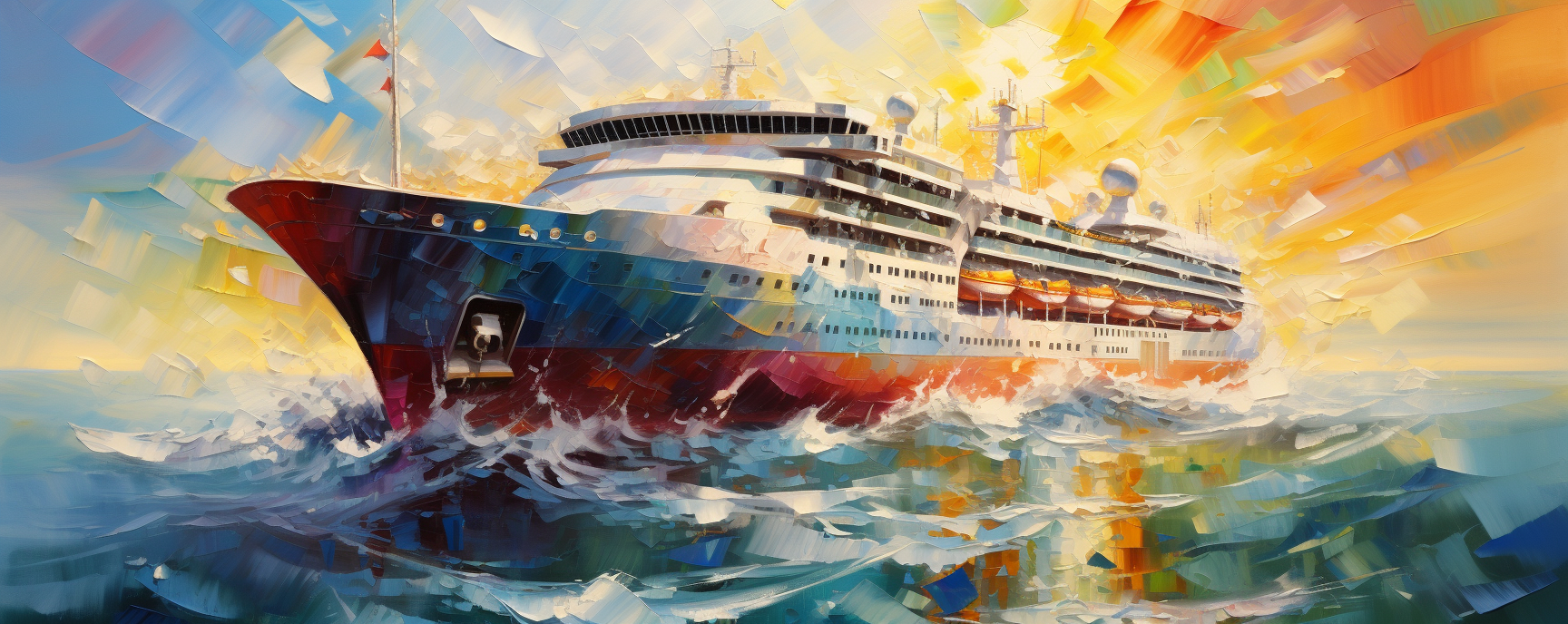 Artistic Cruise Ship Painting