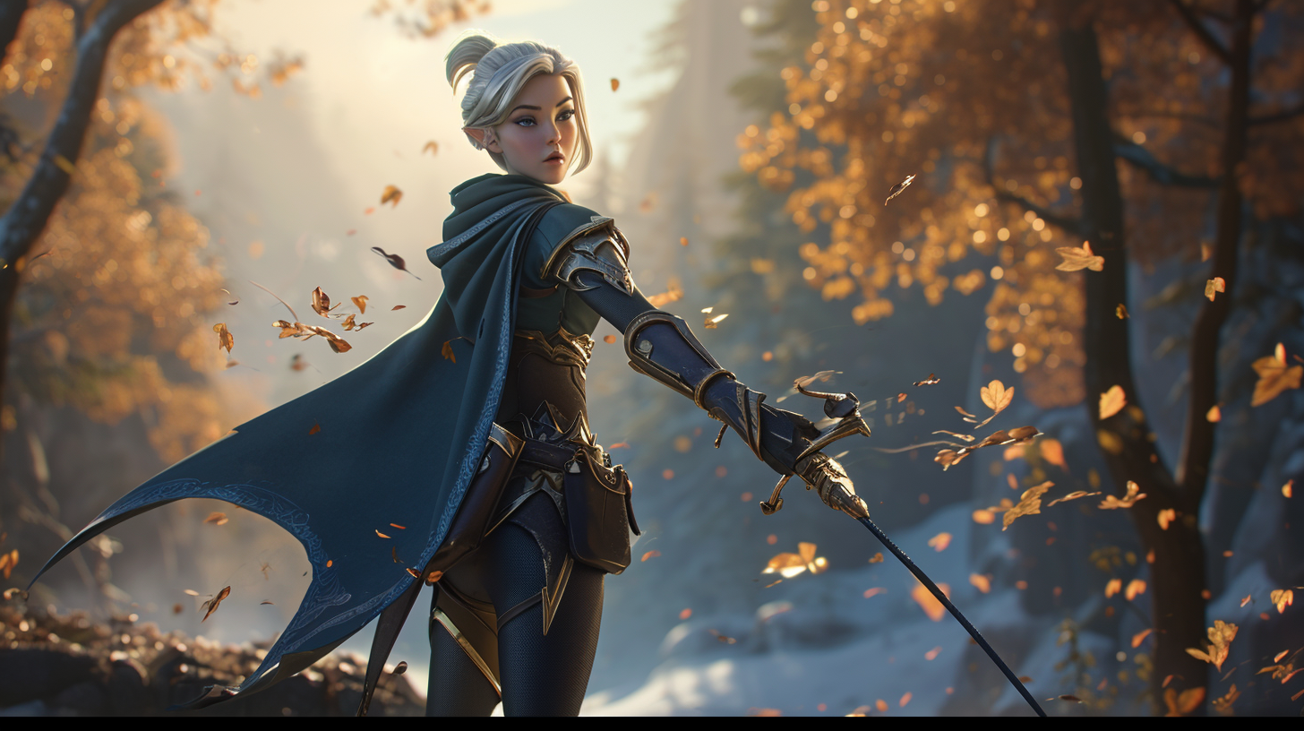 ASHE from League of Legends in stunning 3D animation