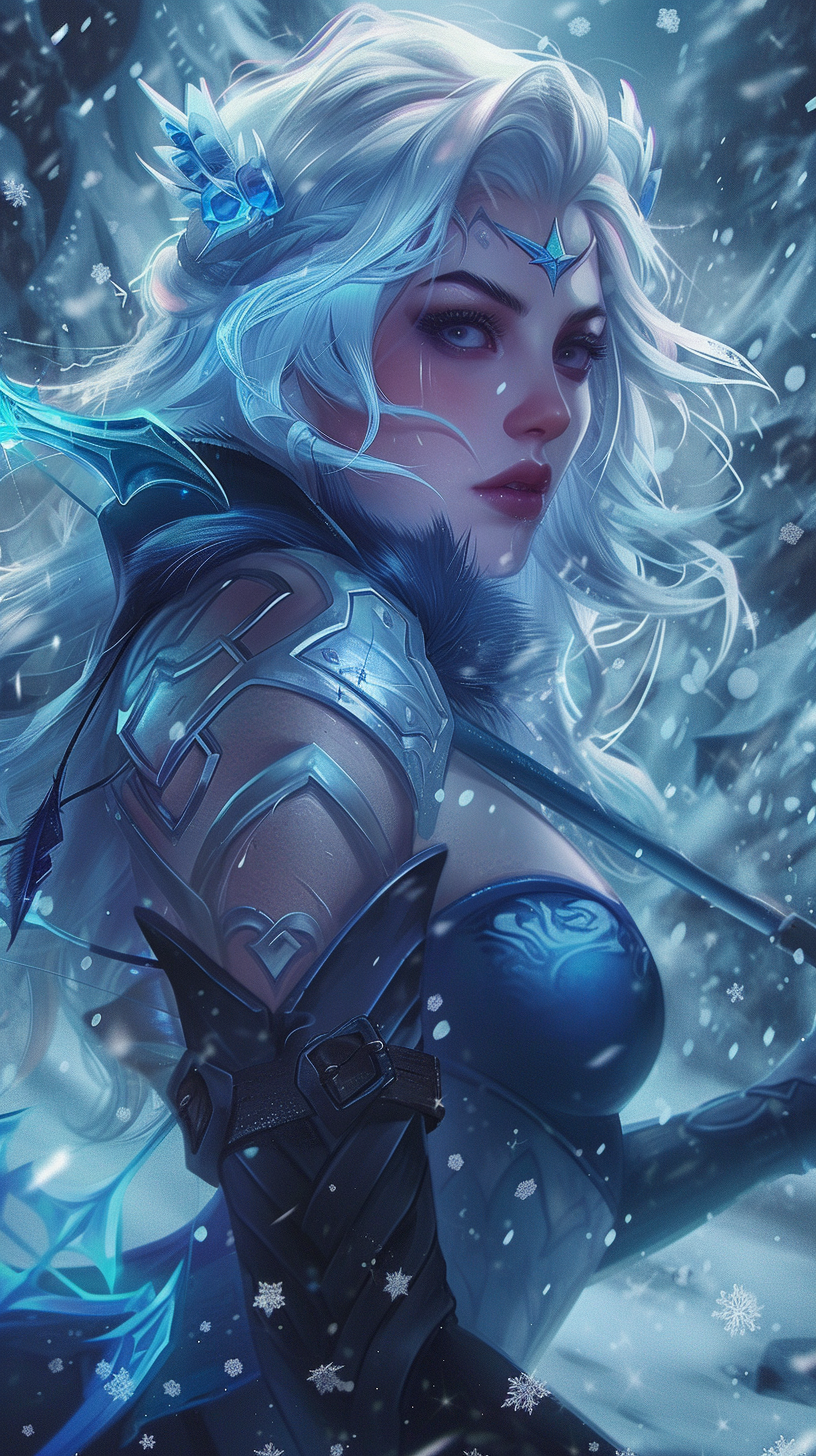 Ashe League of Legends Illustration