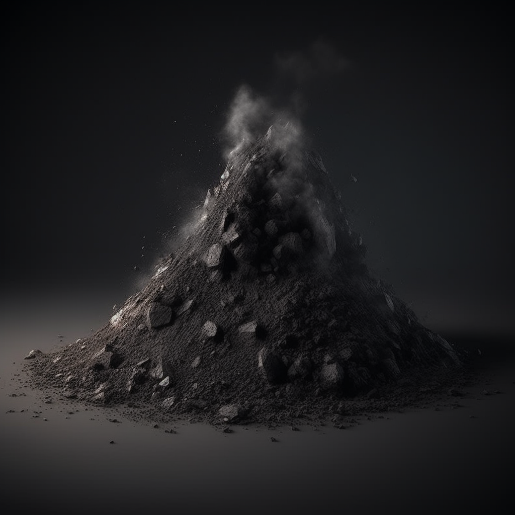 Realistic Ashes and Coal Game Asset Icon