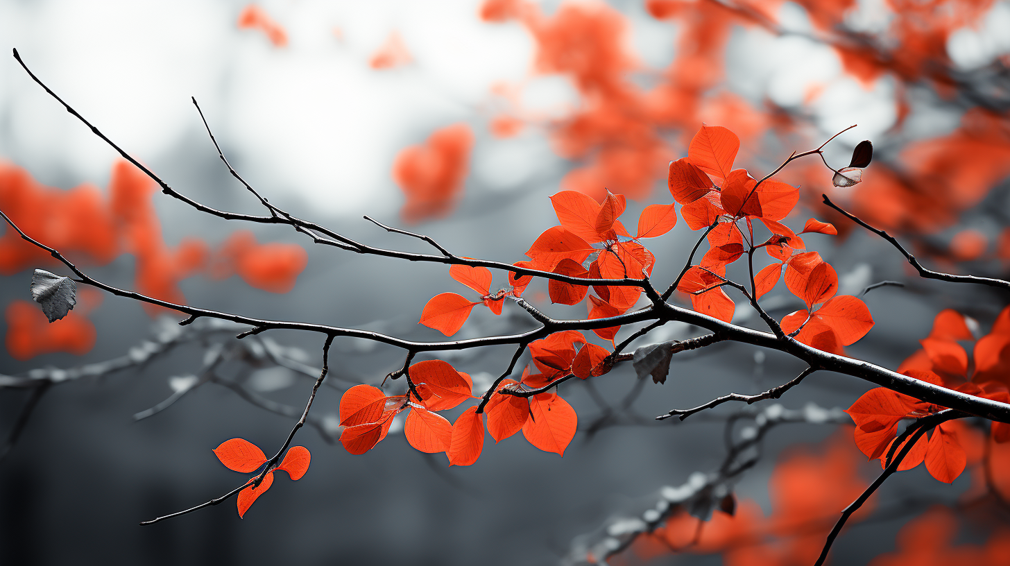 Vibrant Fall Leaves in Asheville