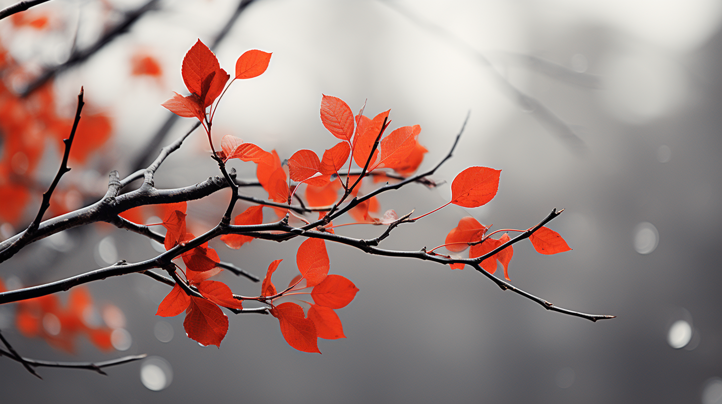 Asheville Fall Leaves Abstract Mirage