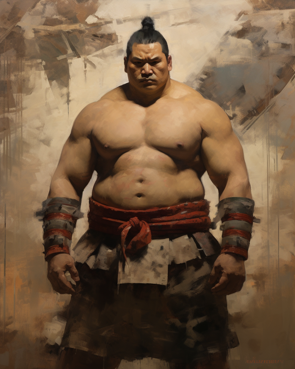 Ashley Wood's Sumo Wrestler Painting