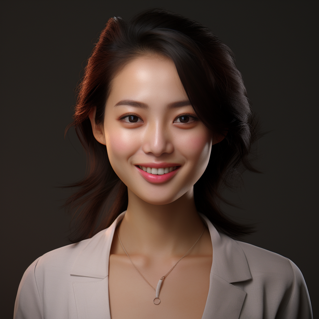 Smiling Asian Female Teacher Lady