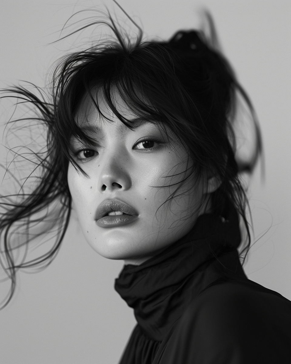 Beautiful Asian Supermodel in Vogue Editorial