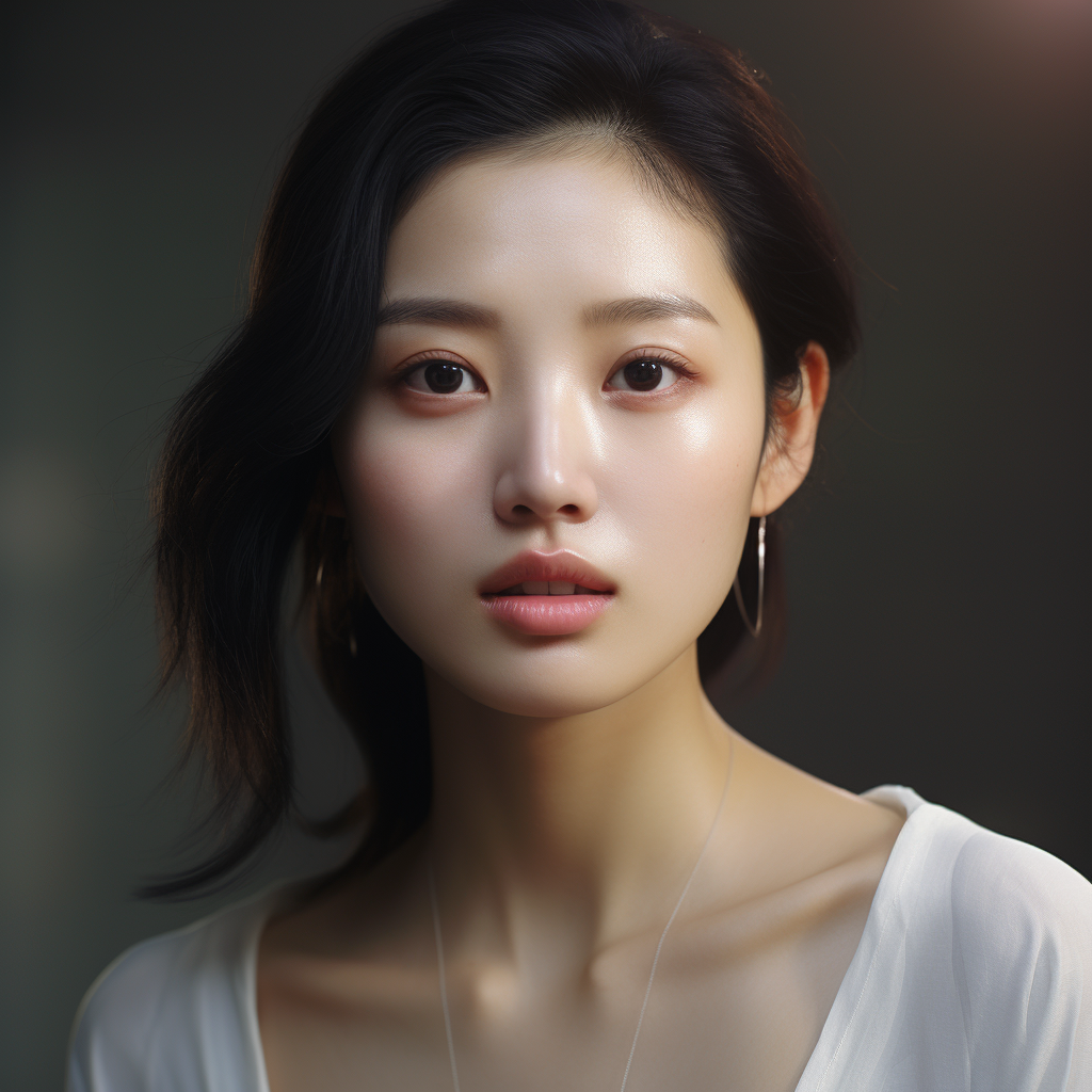 Asian woman with soft makeup look