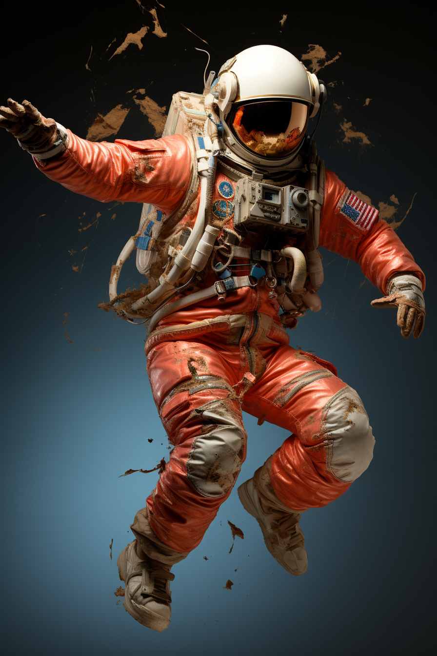 Astronaut dancing like Fred Astaire