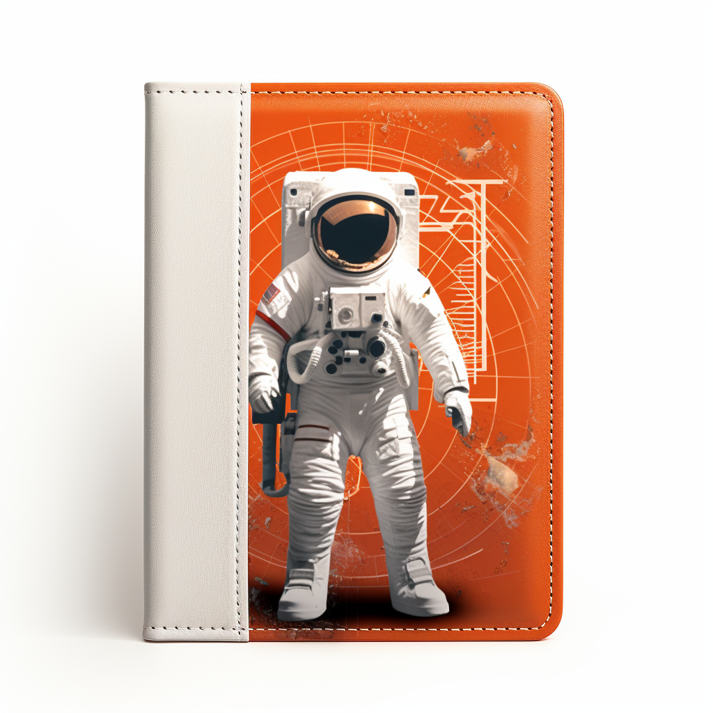 Astronaut holding passport with large 'OG' letters