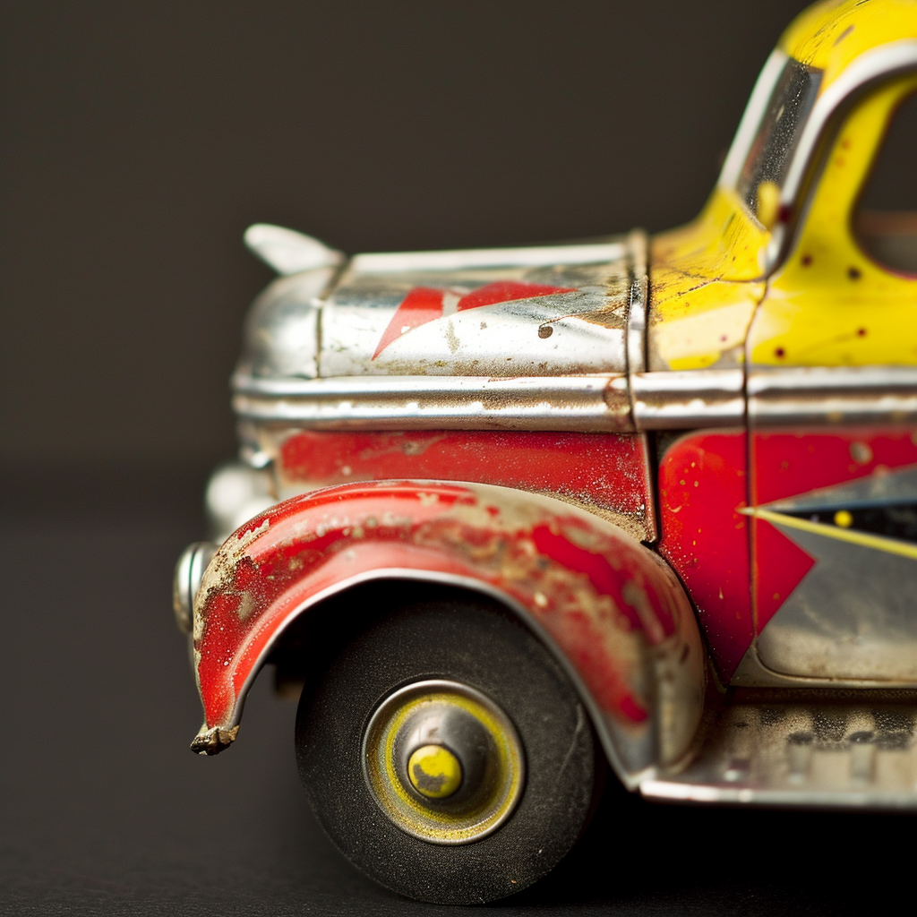 Atomic race truck close-up studio