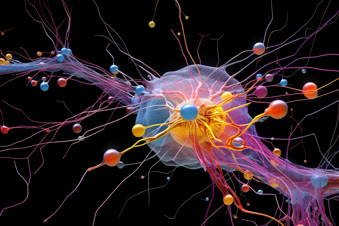 Illustration of Brain's Dual-Chemical Switch for Attention