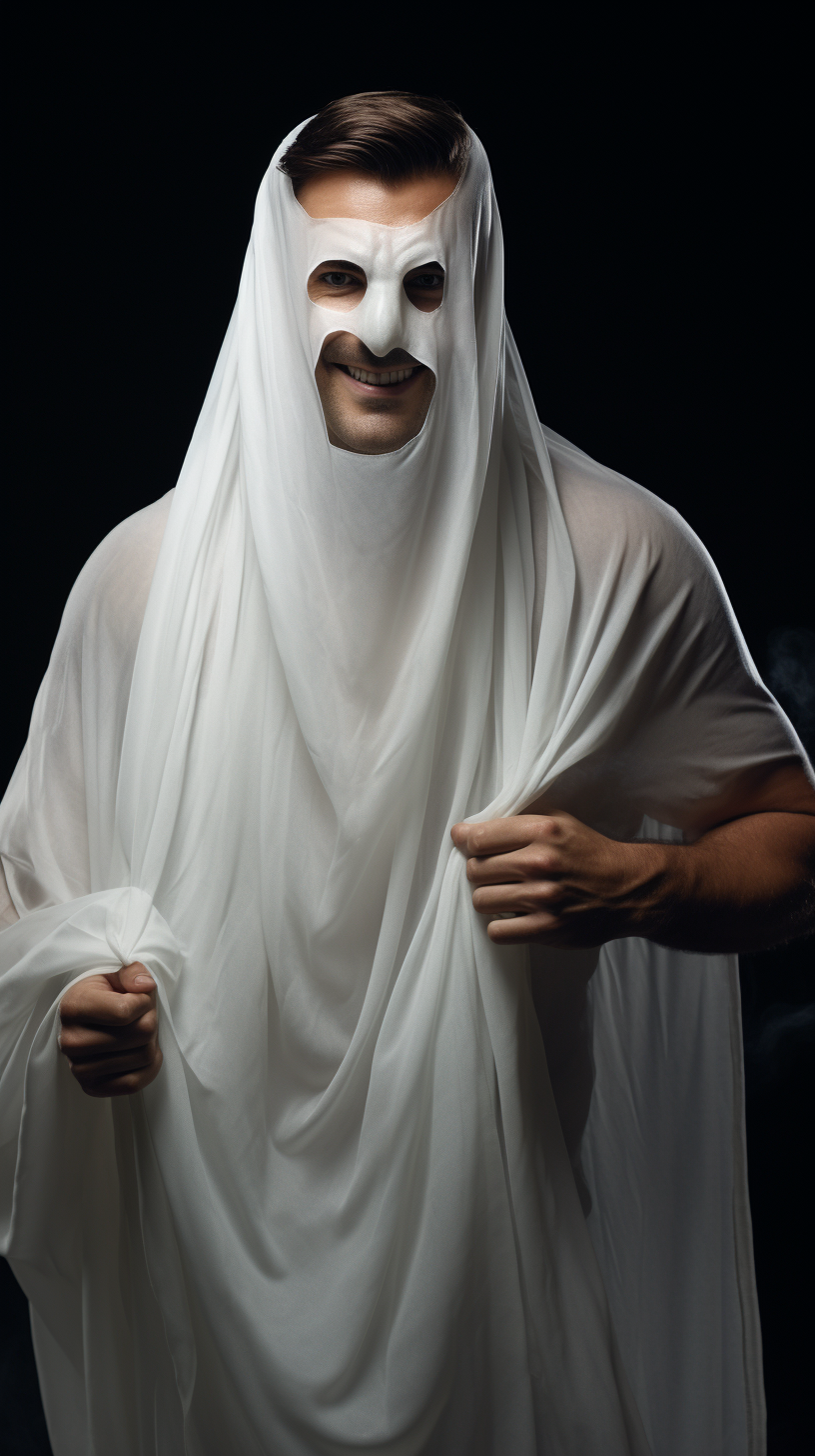 Attractive Muscular Man Costume Ghost