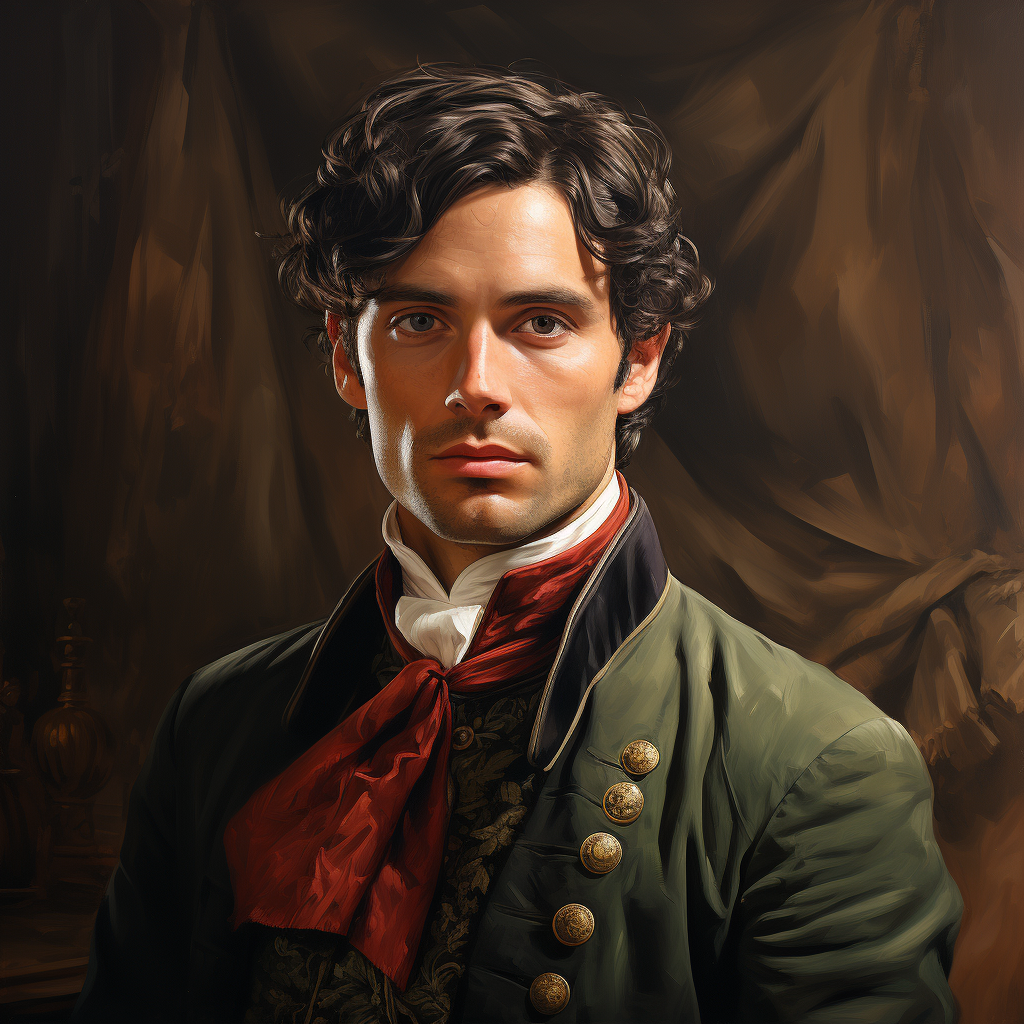 Portrait of an attractive Victorian man