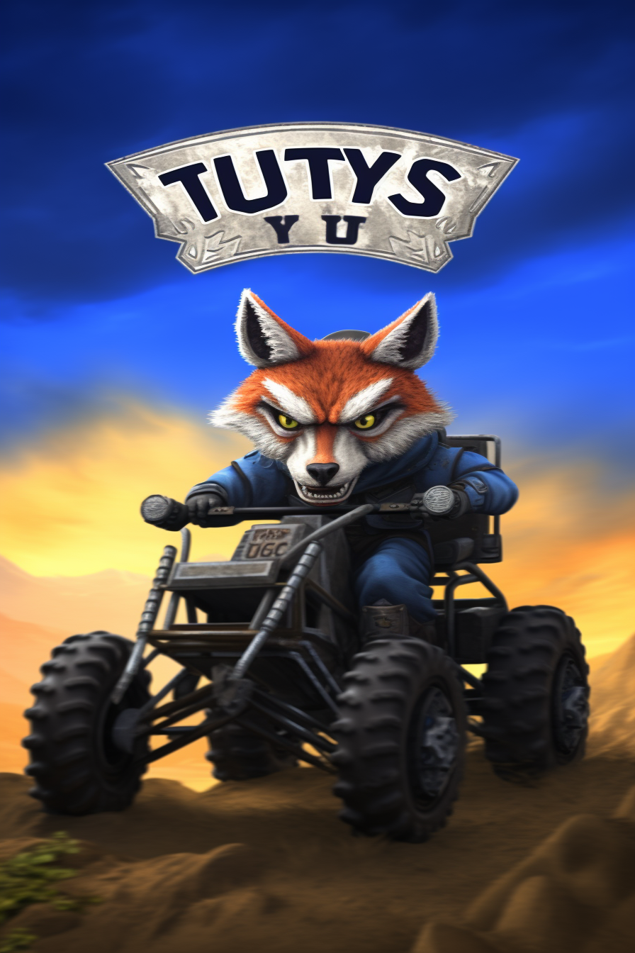 Exciting ATV racing game with Titus the Fox