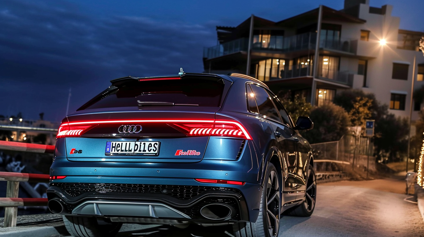 Audi Q8 with  Hellbillies  text