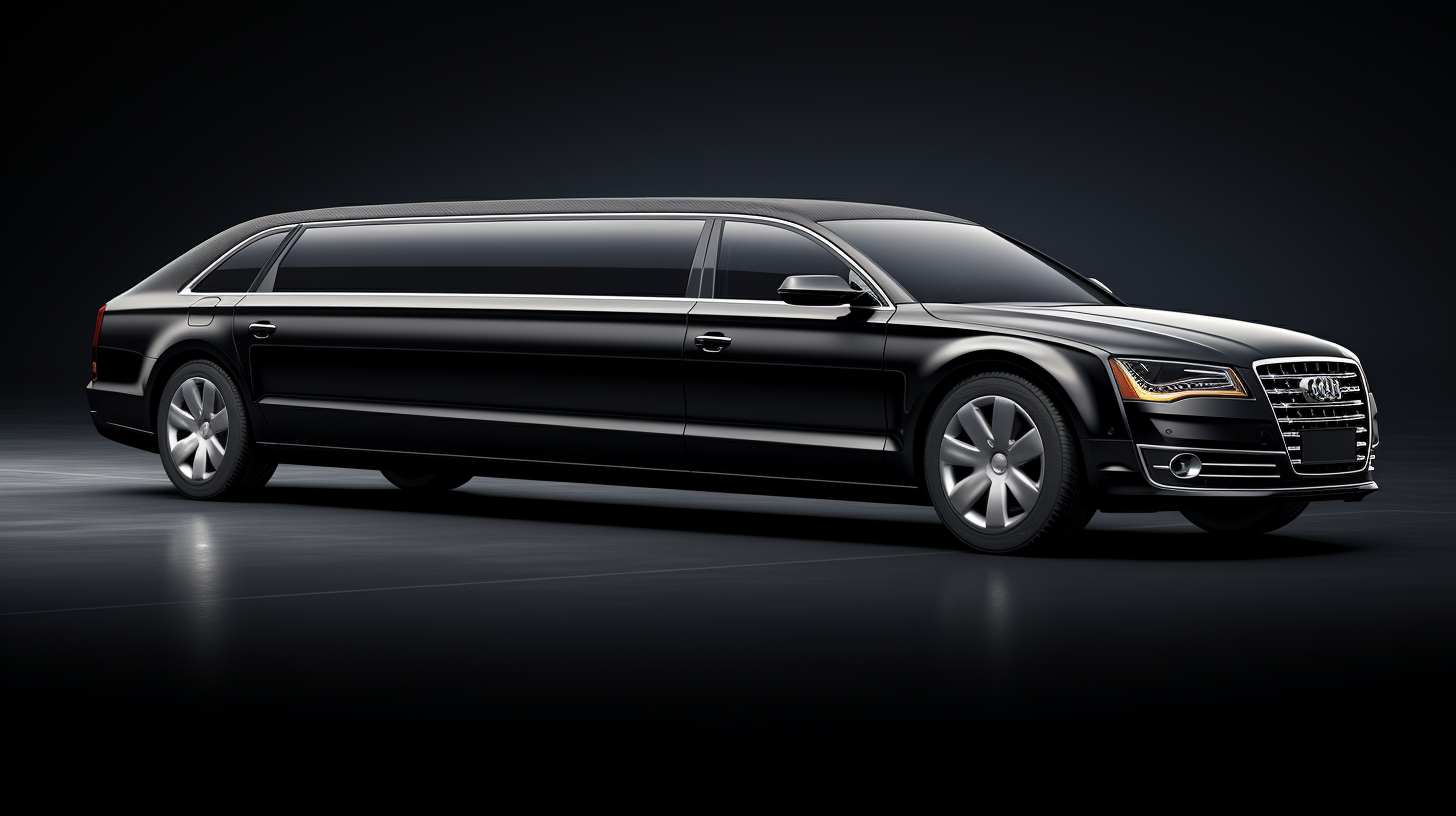 Audi limousine in luxury style