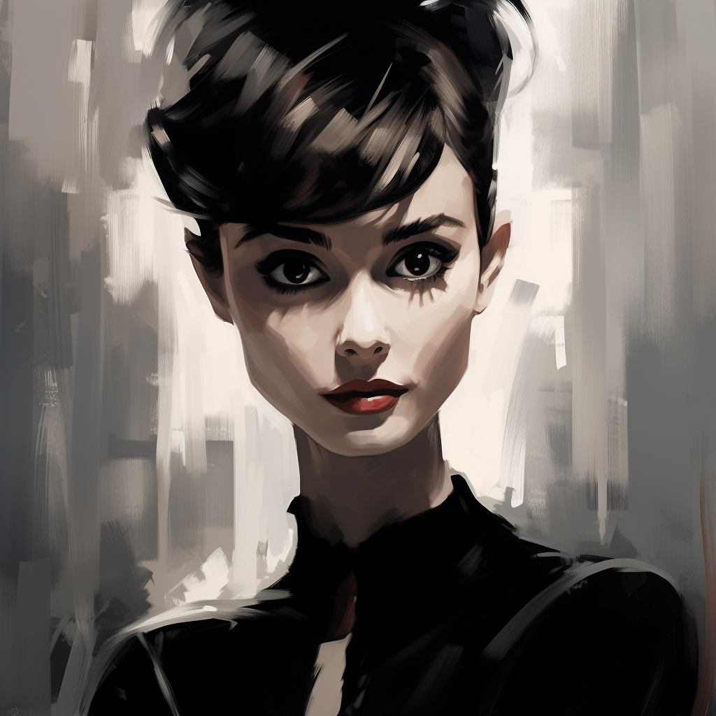 Audrey Hepburn in German Expressionism