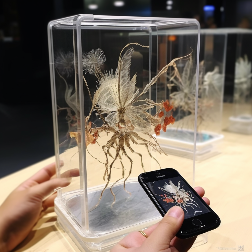 Augmented Reality Art Box with Digital Creatures